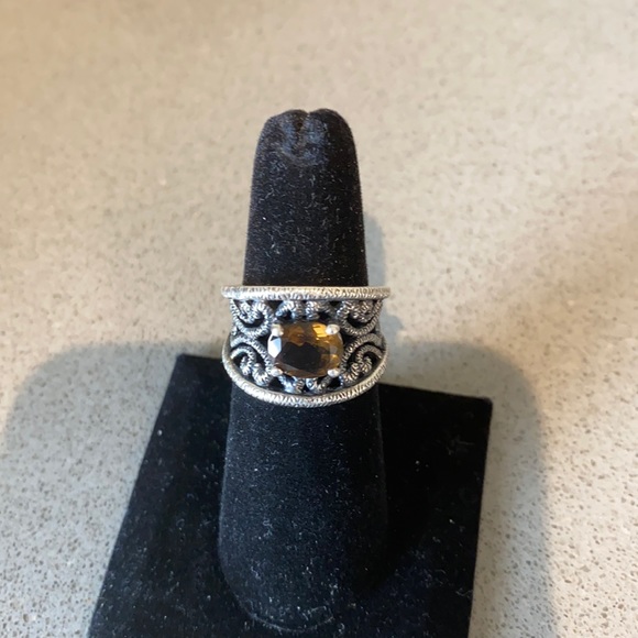 Jewelry - Smoky Quartz vintage style ring